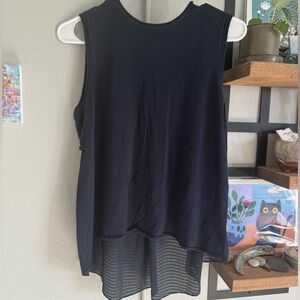 Elegant Navy Sleeveless Women's Top, Boutique!